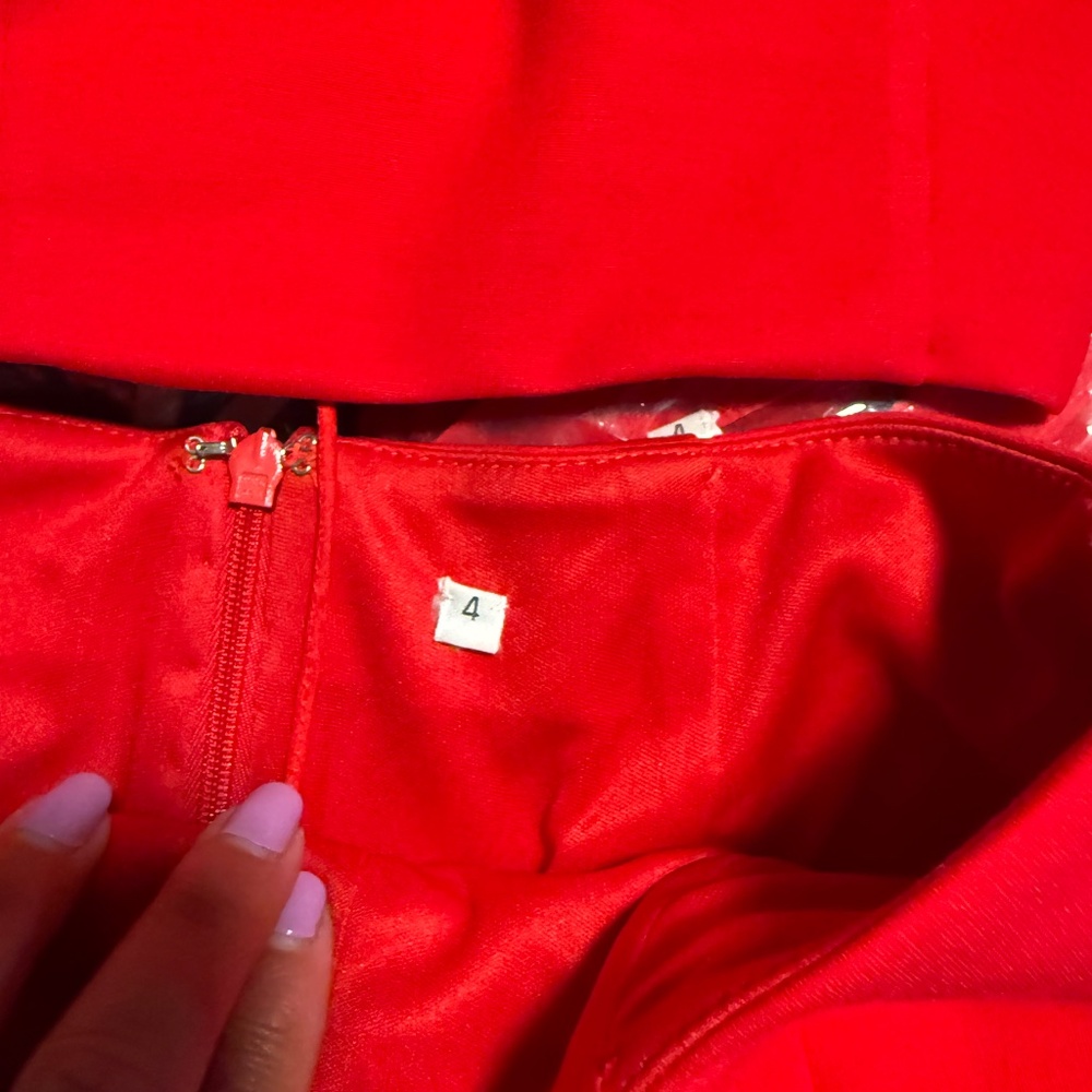 Sherri Hill Red Prom Dress - Picture 3 of 5